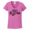 Ladies Heavy Cotton™ 100% Cotton V-Neck T-Shirt Thumbnail