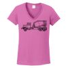 Ladies Heavy Cotton™ 100% Cotton V-Neck T-Shirt Thumbnail