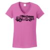 Ladies Heavy Cotton™ 100% Cotton V-Neck T-Shirt Thumbnail