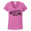 Ladies Heavy Cotton™ 100% Cotton V-Neck T-Shirt Thumbnail