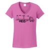Ladies Heavy Cotton™ 100% Cotton V-Neck T-Shirt Thumbnail