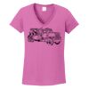 Ladies Heavy Cotton™ 100% Cotton V-Neck T-Shirt Thumbnail