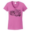 Ladies Heavy Cotton™ 100% Cotton V-Neck T-Shirt Thumbnail