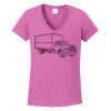 Ladies Heavy Cotton™ 100% Cotton V-Neck T-Shirt Thumbnail