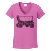 Ladies Heavy Cotton™ 100% Cotton V-Neck T-Shirt Thumbnail