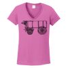 Ladies Heavy Cotton™ 100% Cotton V-Neck T-Shirt Thumbnail