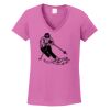 Ladies Heavy Cotton™ 100% Cotton V-Neck T-Shirt Thumbnail