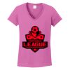 Ladies Heavy Cotton™ 100% Cotton V-Neck T-Shirt Thumbnail
