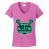 Ladies Heavy Cotton™ 100% Cotton V-Neck T-Shirt Thumbnail
