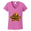 Ladies Heavy Cotton™ 100% Cotton V-Neck T-Shirt Thumbnail