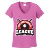 Ladies Heavy Cotton™ 100% Cotton V-Neck T-Shirt Thumbnail