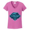 Ladies Heavy Cotton™ 100% Cotton V-Neck T-Shirt Thumbnail