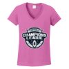 Ladies Heavy Cotton™ 100% Cotton V-Neck T-Shirt Thumbnail