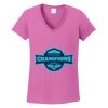 Ladies Heavy Cotton™ 100% Cotton V-Neck T-Shirt Thumbnail