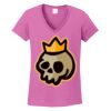 Ladies Heavy Cotton™ 100% Cotton V-Neck T-Shirt Thumbnail