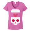Ladies Heavy Cotton™ 100% Cotton V-Neck T-Shirt Thumbnail