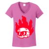 Ladies Heavy Cotton™ 100% Cotton V-Neck T-Shirt Thumbnail