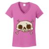 Ladies Heavy Cotton™ 100% Cotton V-Neck T-Shirt Thumbnail