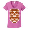 Ladies Heavy Cotton™ 100% Cotton V-Neck T-Shirt Thumbnail