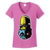 Ladies Heavy Cotton™ 100% Cotton V-Neck T-Shirt Thumbnail