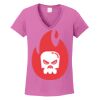 Ladies Heavy Cotton™ 100% Cotton V-Neck T-Shirt Thumbnail