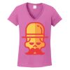 Ladies Heavy Cotton™ 100% Cotton V-Neck T-Shirt Thumbnail