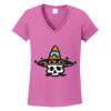 Ladies Heavy Cotton™ 100% Cotton V-Neck T-Shirt Thumbnail