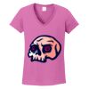 Ladies Heavy Cotton™ 100% Cotton V-Neck T-Shirt Thumbnail