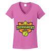 Ladies Heavy Cotton™ 100% Cotton V-Neck T-Shirt Thumbnail