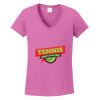 Ladies Heavy Cotton™ 100% Cotton V-Neck T-Shirt Thumbnail
