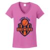 Ladies Heavy Cotton™ 100% Cotton V-Neck T-Shirt Thumbnail