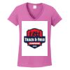 Ladies Heavy Cotton™ 100% Cotton V-Neck T-Shirt Thumbnail