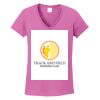 Ladies Heavy Cotton™ 100% Cotton V-Neck T-Shirt Thumbnail