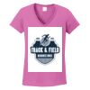 Ladies Heavy Cotton™ 100% Cotton V-Neck T-Shirt Thumbnail