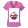 Ladies Heavy Cotton™ 100% Cotton V-Neck T-Shirt Thumbnail