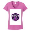 Ladies Heavy Cotton™ 100% Cotton V-Neck T-Shirt Thumbnail