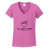 Ladies Heavy Cotton™ 100% Cotton V-Neck T-Shirt Thumbnail