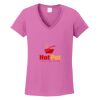 Ladies Heavy Cotton™ 100% Cotton V-Neck T-Shirt Thumbnail