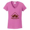 Ladies Heavy Cotton™ 100% Cotton V-Neck T-Shirt Thumbnail
