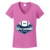 Ladies Heavy Cotton™ 100% Cotton V-Neck T-Shirt Thumbnail