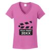 Ladies Heavy Cotton™ 100% Cotton V-Neck T-Shirt Thumbnail