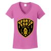 Ladies Heavy Cotton™ 100% Cotton V-Neck T-Shirt Thumbnail