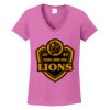 Ladies Heavy Cotton™ 100% Cotton V-Neck T-Shirt Thumbnail