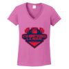 Ladies Heavy Cotton™ 100% Cotton V-Neck T-Shirt Thumbnail