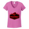 Ladies Heavy Cotton™ 100% Cotton V-Neck T-Shirt Thumbnail