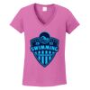 Ladies Heavy Cotton™ 100% Cotton V-Neck T-Shirt Thumbnail