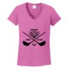 Ladies Heavy Cotton™ 100% Cotton V-Neck T-Shirt Thumbnail
