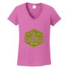 Ladies Heavy Cotton™ 100% Cotton V-Neck T-Shirt Thumbnail