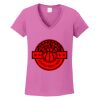 Ladies Heavy Cotton™ 100% Cotton V-Neck T-Shirt Thumbnail