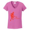 Ladies Heavy Cotton™ 100% Cotton V-Neck T-Shirt Thumbnail
